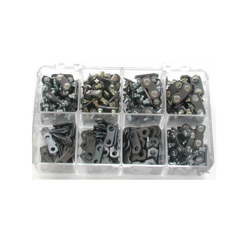 Assortiments d'attaches pour chaines de tronconneuse
