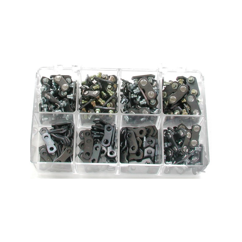 Assortiments d'attaches pour chaines de tronconneuse