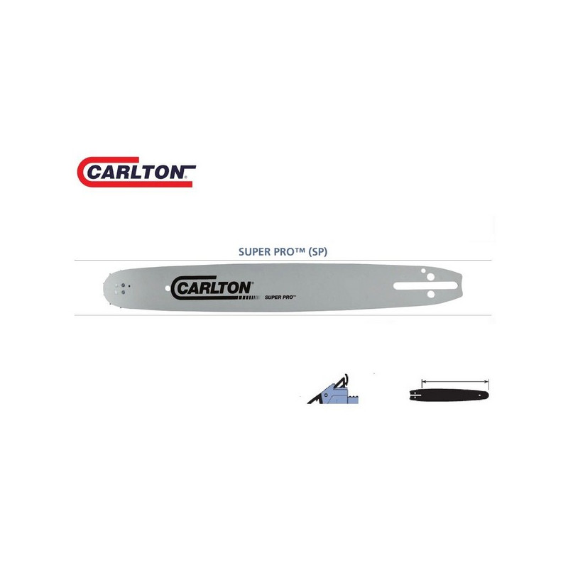 Guide chaîne tronçonneuse Carlton 3/8 063