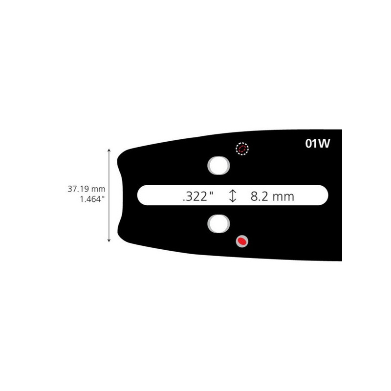 Guide chaîne tronçonneuse Carlton 325 058