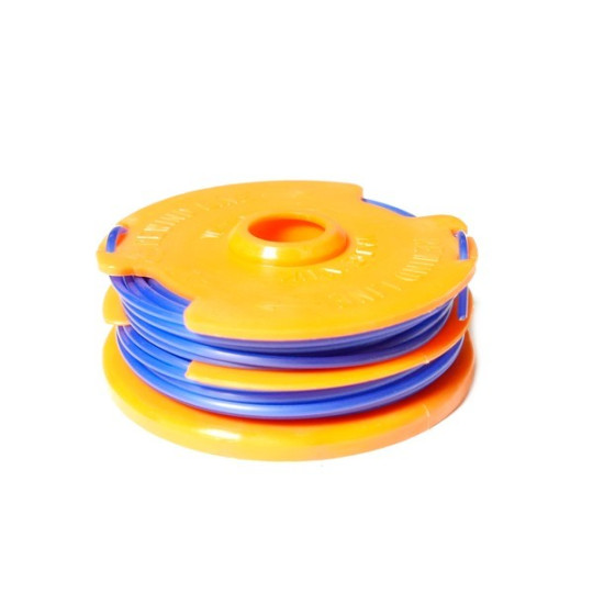 Bobine Fil Coupe WORX WA0007 - 2x5m, Diamètre 1.65mm | Pour Coupe-Bordures WG173E, WG183E, WG118E, WG119E