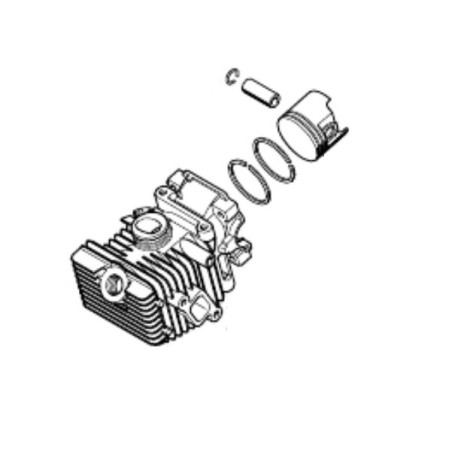 Cylindre piston tronconneuse Stihl MS192T