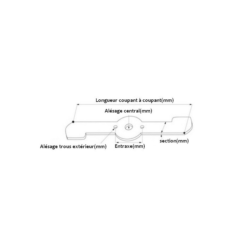 Lame mulching tondeuse John Deere 53cm