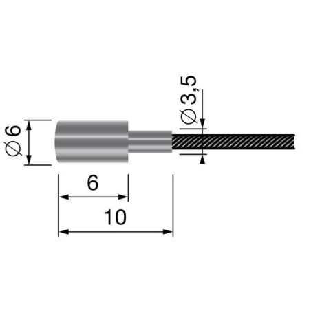 Cable souple cylindrique universel 2.5m x 2mm