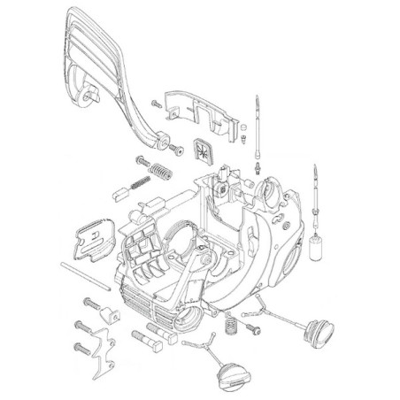 Réservoir d'huile et essence tronçonneuse Husqvarna