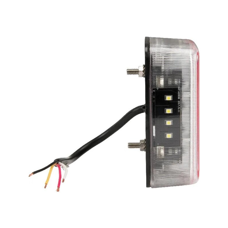 Feu arrière LED carré universel 1W