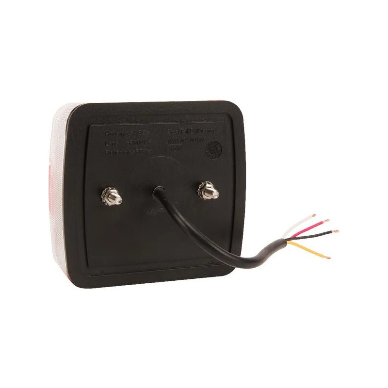 Feu arrière LED carré universel 1W