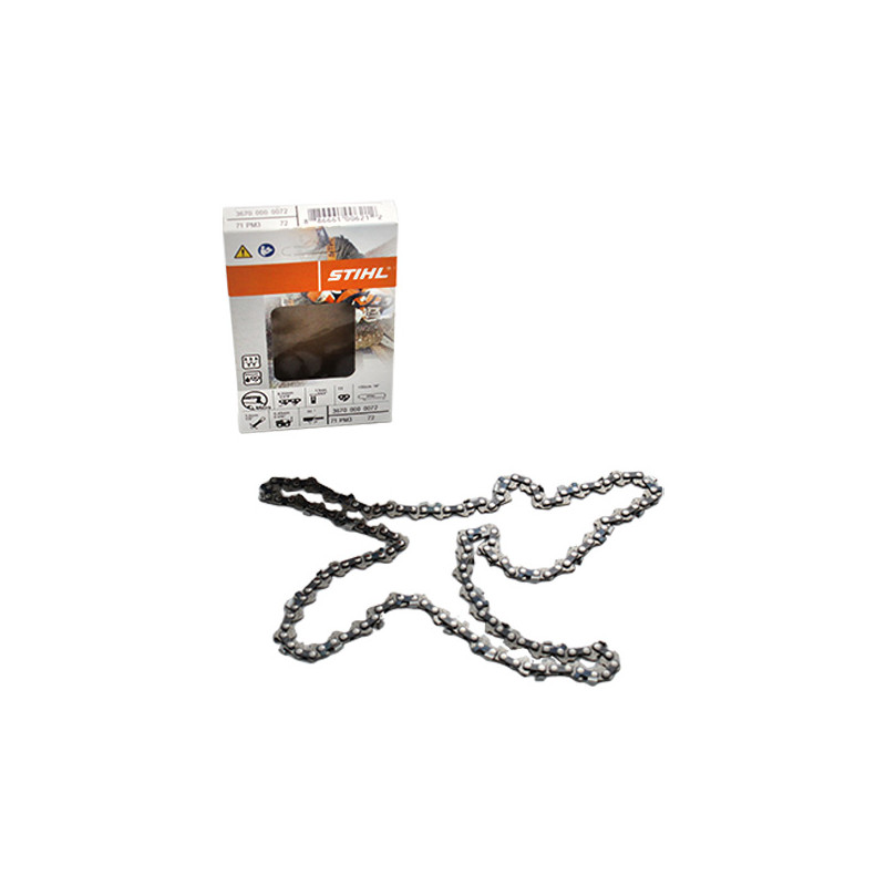 Chaîne tronçonneuse Stihl 1/4 1.1mm 72 dents