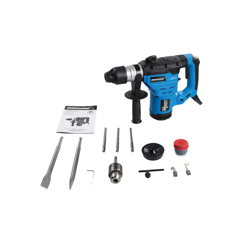 Marteau perforateur burineur 1500 W Silverline