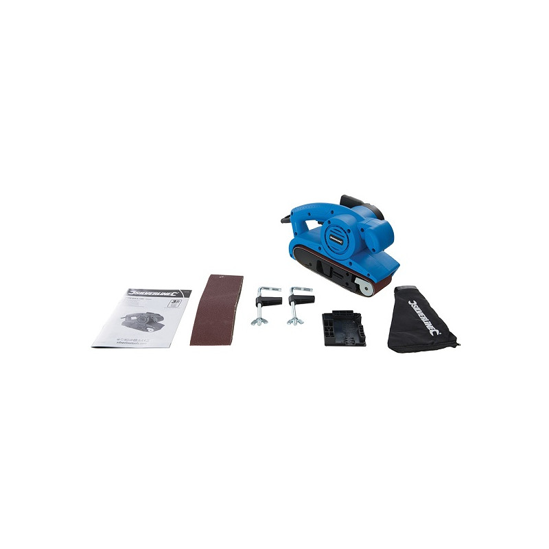 Ponceuse à bande 76 mm, 810 W Silverline