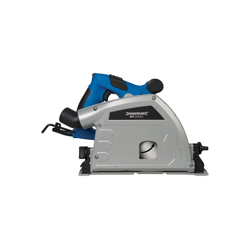 Scie circulaire plongeante avec rail de guidage 1 200 W Silverline