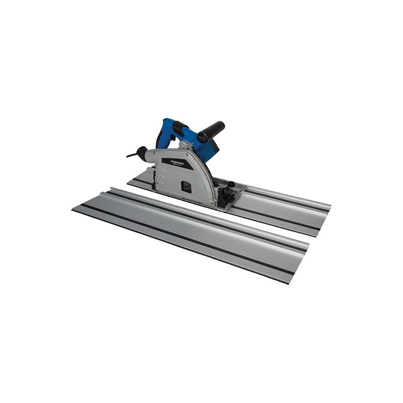 Scie circulaire plongeante avec rail de guidage 1 200 W Silverline