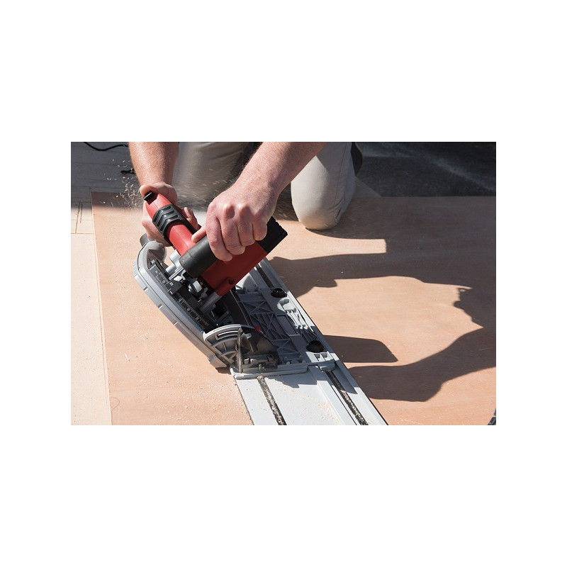 Scie circulaire plongeante avec rail de guidage 1 200 W Silverline