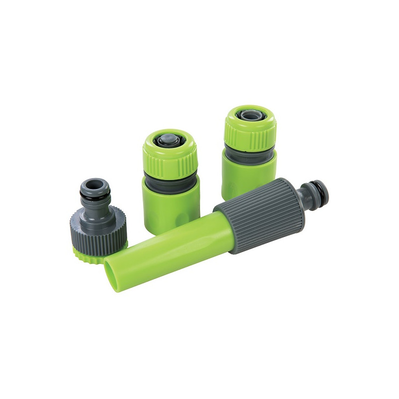 Ensemble 5 raccords pour tuyau d'arrosage Silverline