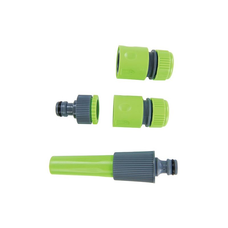 Ensemble 5 raccords pour tuyau d'arrosage Silverline