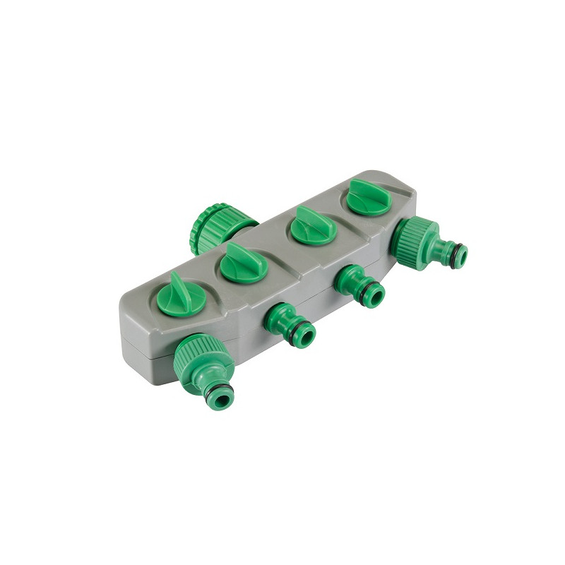 Sélecteur 4 circuits Mâle 3/4" et 1/2" Silverline