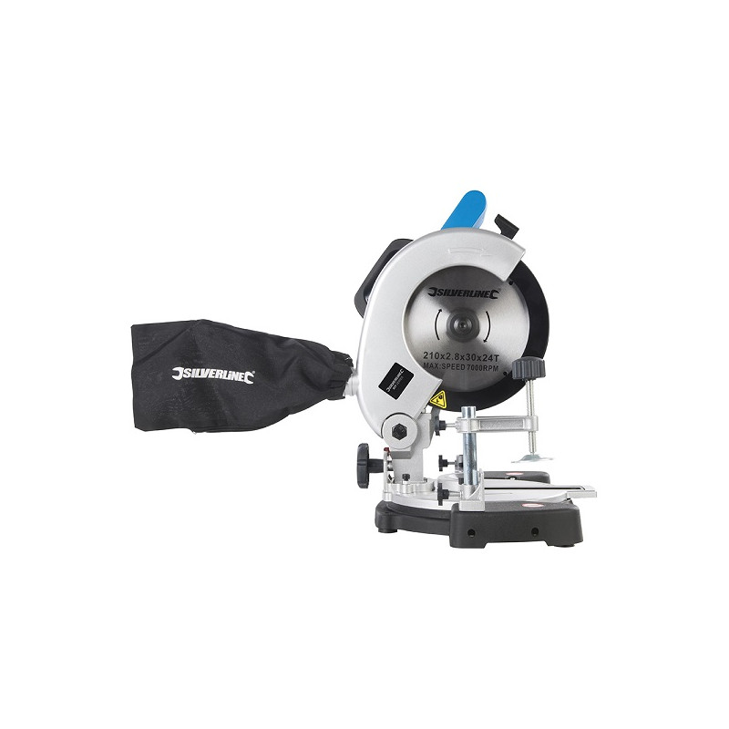 Scie radiale combinée Silverline 210 mm, 1 400 W