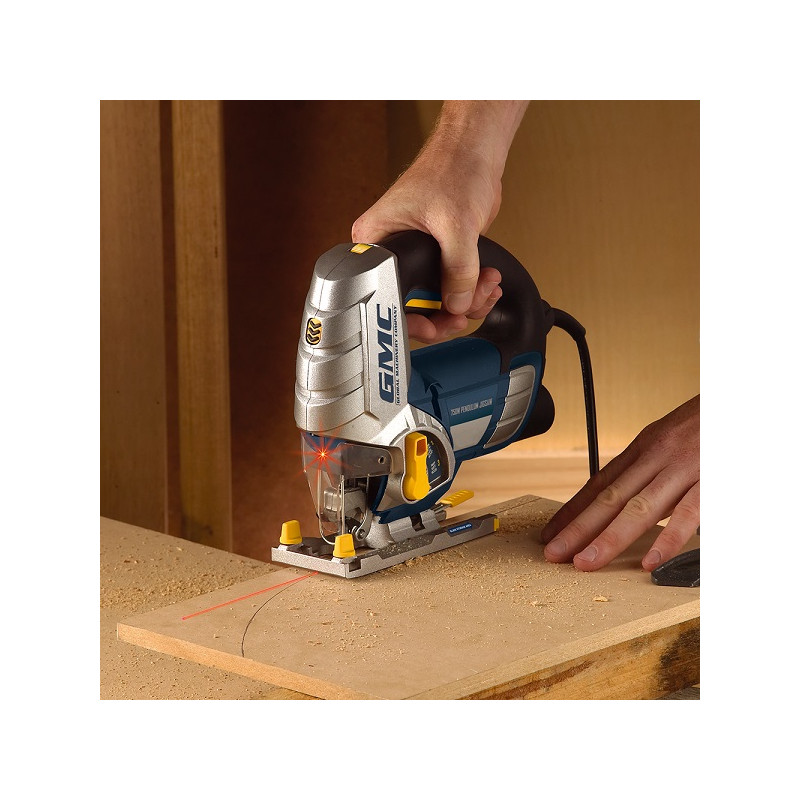 Scie sauteuse à action pendulaire avec guidage laser 750 W GMC