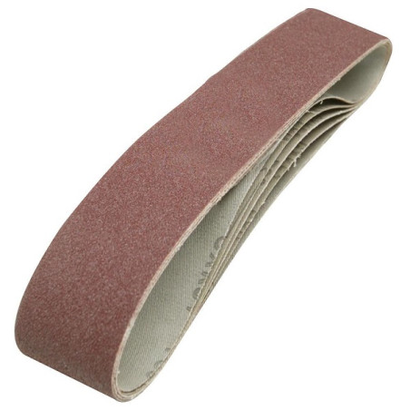 5 bandes abrasives 50 x 686 mm grain 80 Silverline