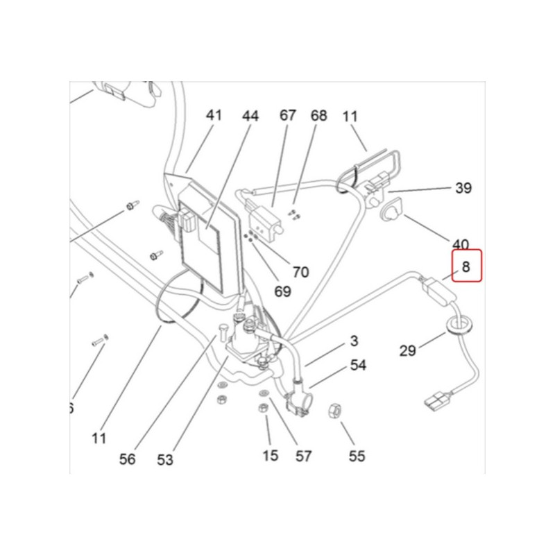 Harnais d'embrayage autoportée Toro