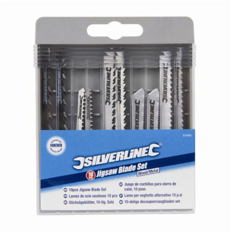 10 lames de scie sauteuse Silverline