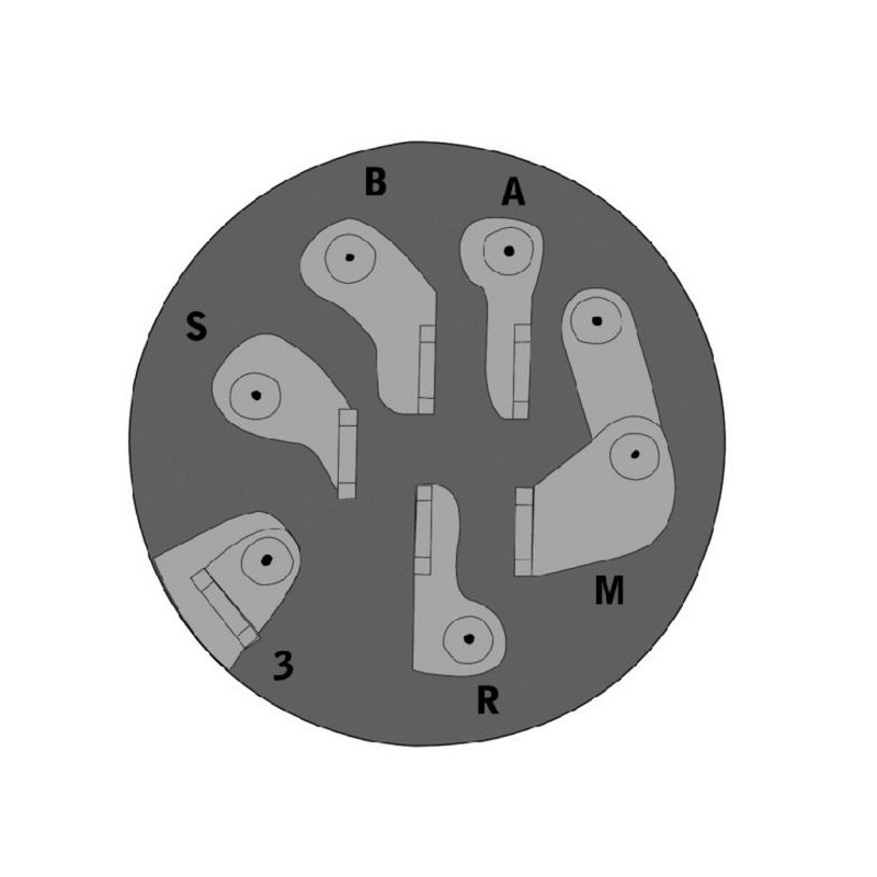 Contacteur à clef 6 bornes