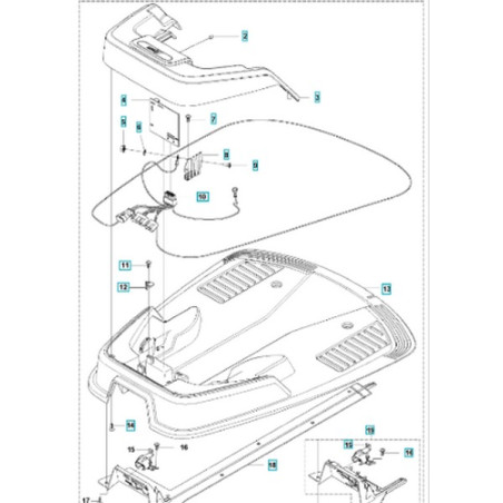 Station charge tondeuse robot Flymo 1200R