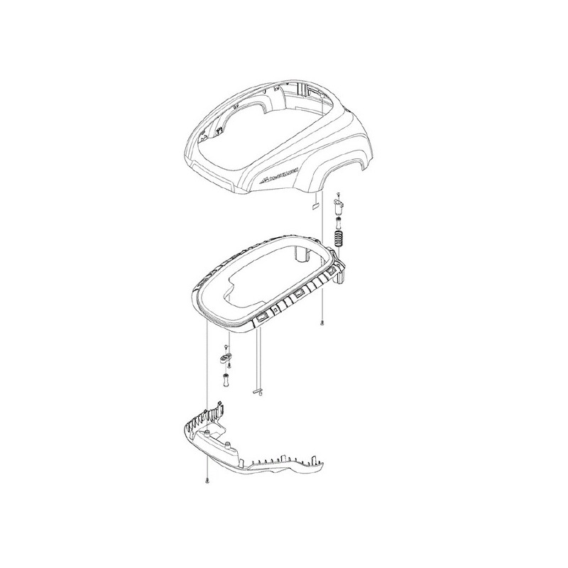 Carter principal tondeuse robot Mc Culloch