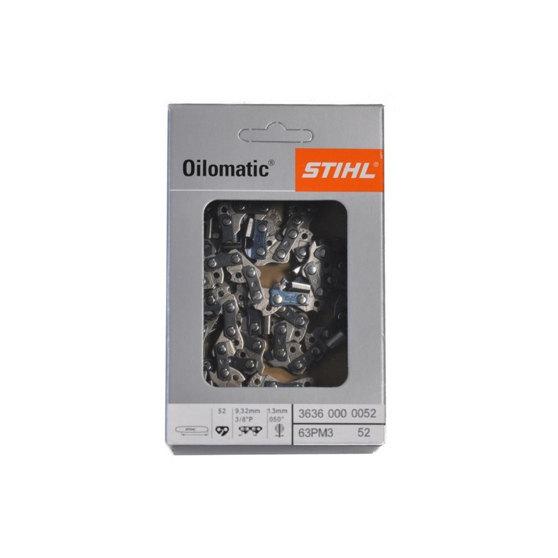 Chaine tronçonneuse Stihl 3/8LP 1.3mm 52 dents