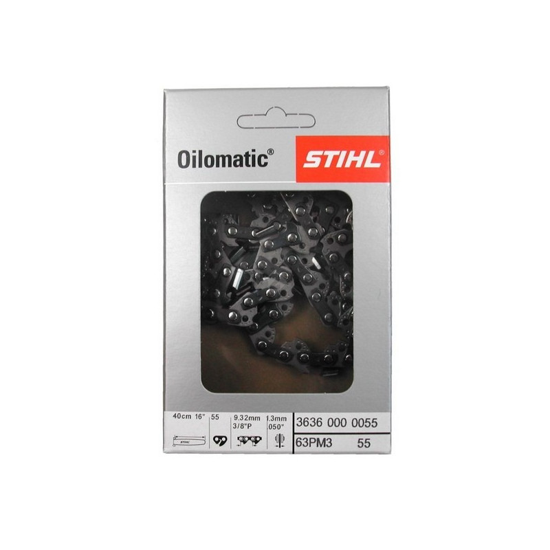 Chaine tronçonneuse Stihl 3/8LP 1.3mm 55 dents