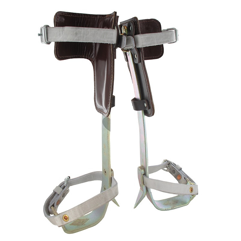 Paire de grimpette d'élagage acier - cuir