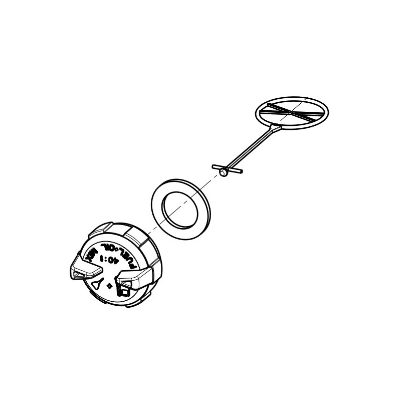 Bouchon de réservoir d'essence tronçonneuse Husqvarna / Mc Culloch