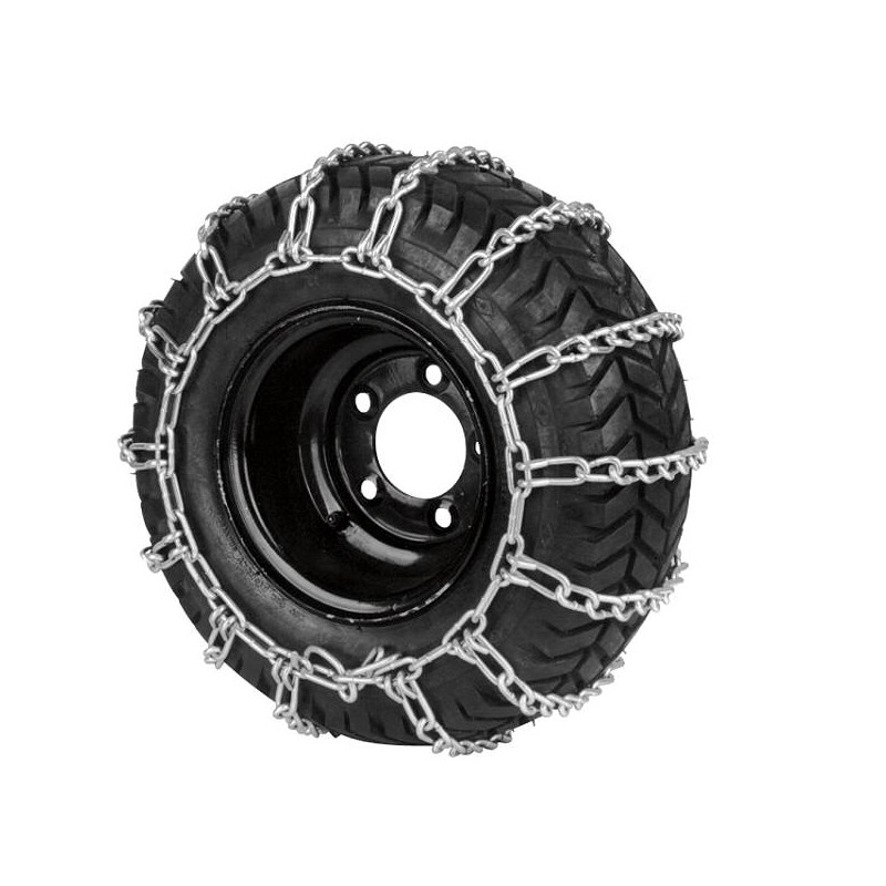 Paire de chaînes à neige de tracteur tondeuse 18x850-8