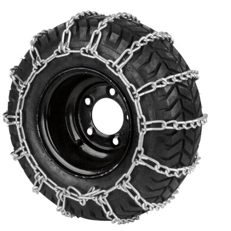 Paire de chaînes à neige de tracteur tondeuse 18x850-8