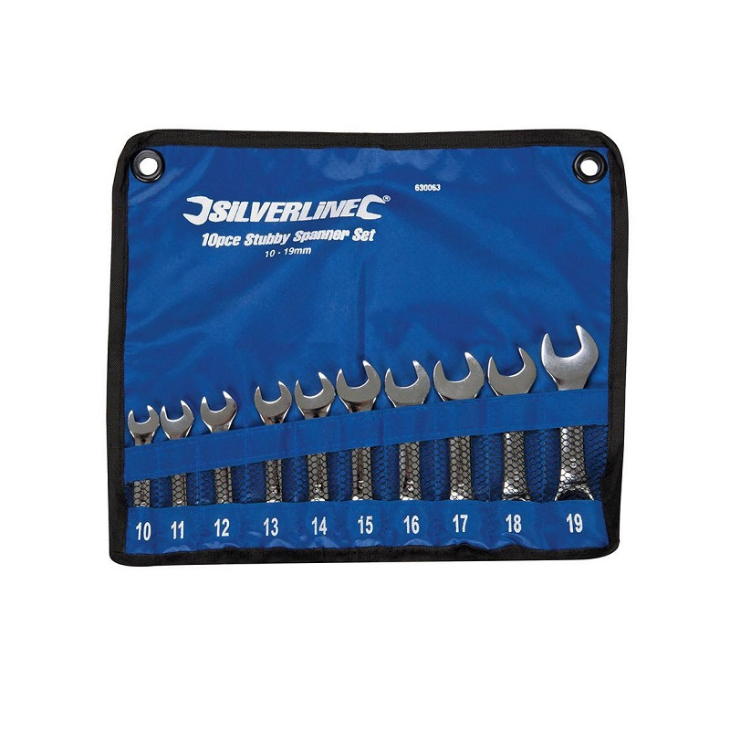 Assortiment de 10 clefs mixtes courtes