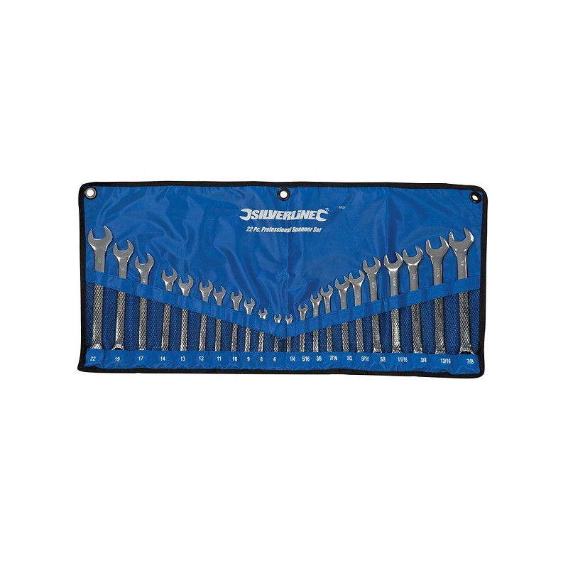 Assortiment de 22 clefs mixtes en métrique et impériale