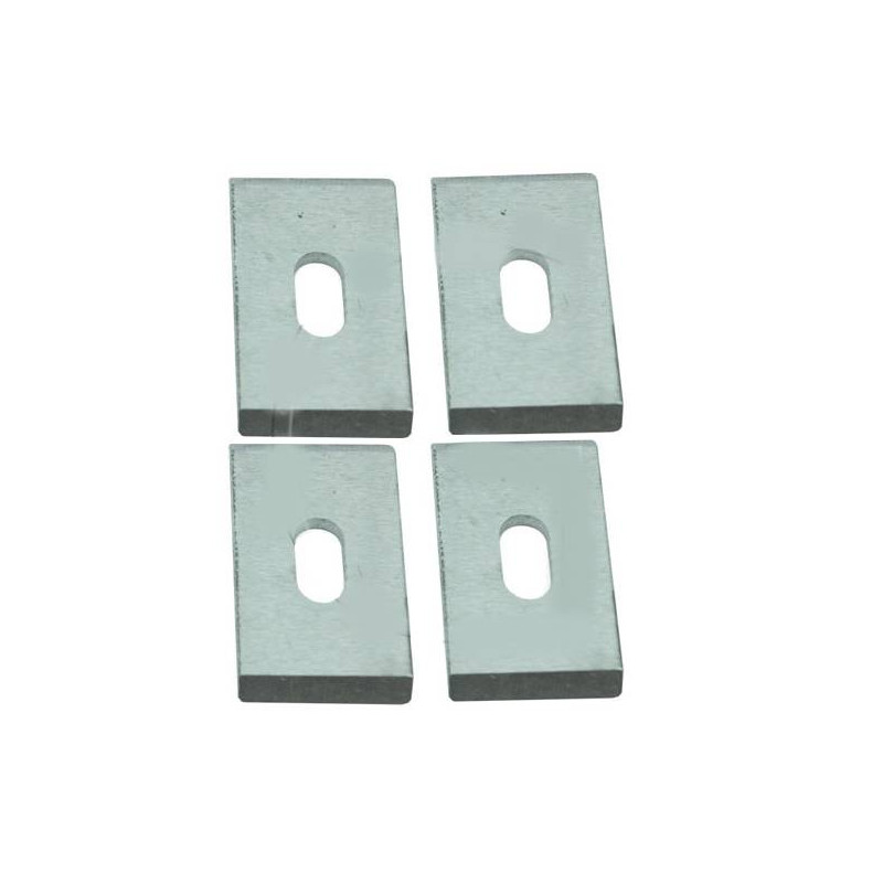 Jeu de 4 lames raclette écorceuse tronçonneuse