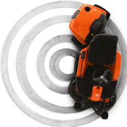 Autoport&eacute;e rider Husqvarna coupe frontale R112C