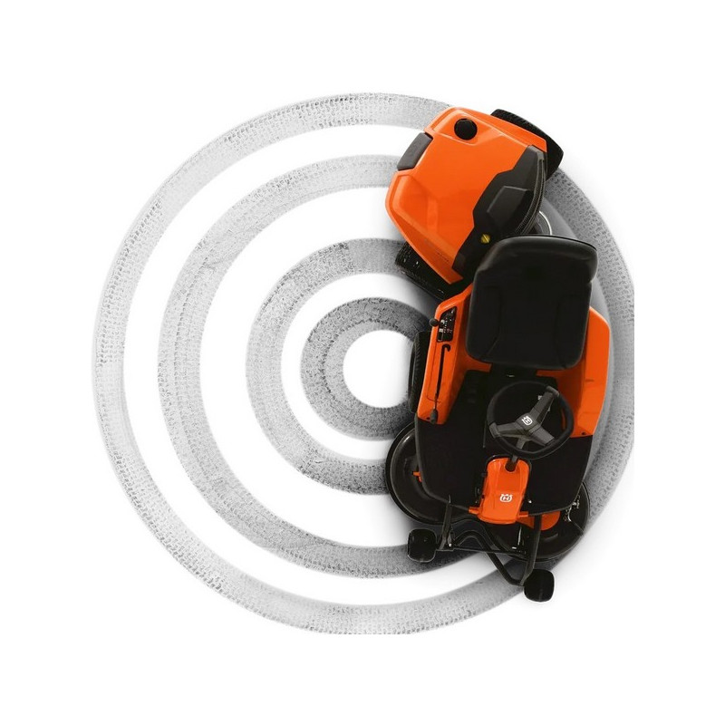 Autoportée rider Husqvarna coupe frontale R112C