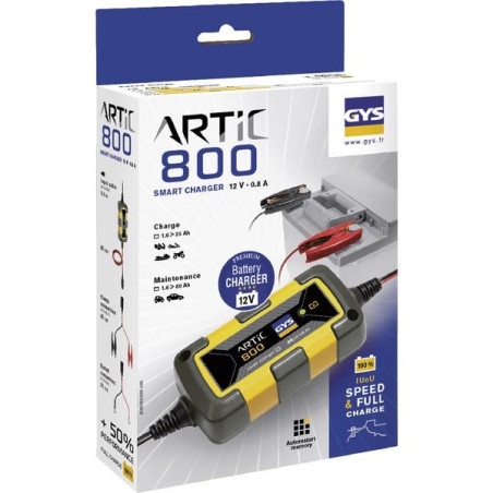 Chargeur automatique 12V batterie GYS Artic 800