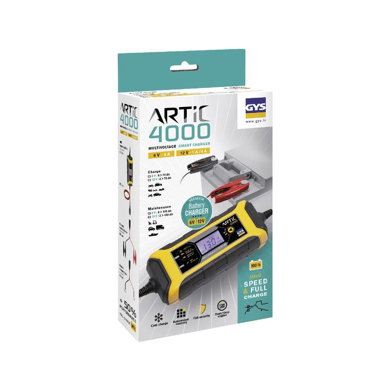 Chargeur automatique 6-12V batterie GYS Artic 4000
