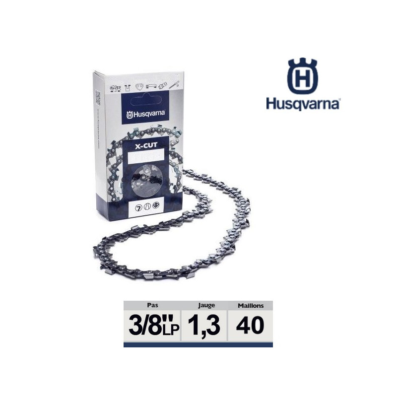 Chaîne tronçonneuse Husqvarna 3/8LP 050 40 dents Chaîne tronçonneuse Husqvarna 3/8LP 050 40 dents