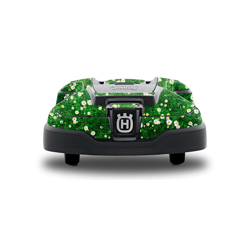 Stickers robot tondeuse Automower Husqvarna Fleurs