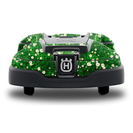 Stickers robot tondeuse Automower Husqvarna Fleurs