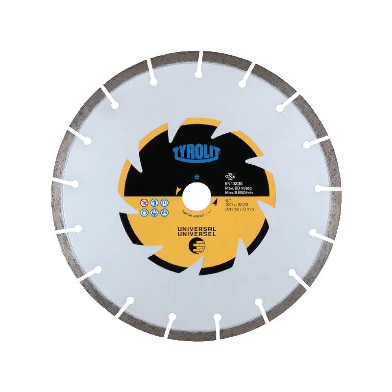 Disque diamanté universel Tyrolit axe 20mm