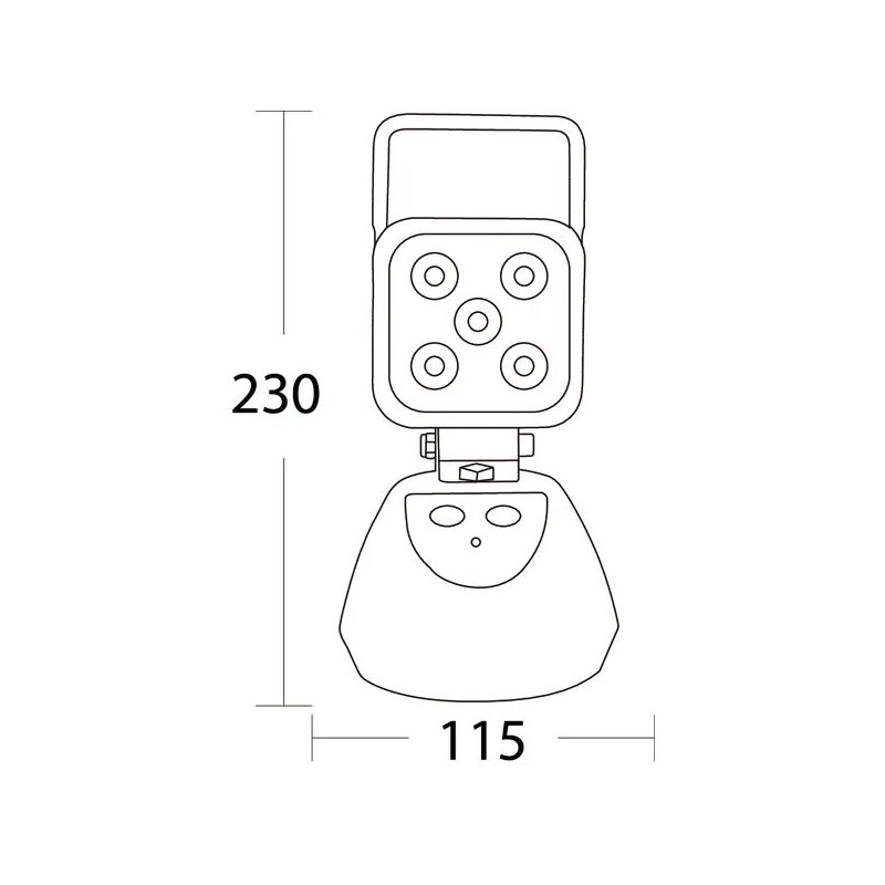 Projecteur travail LED rechargeable 15W