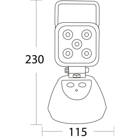 Projecteur travail LED rechargeable 15W