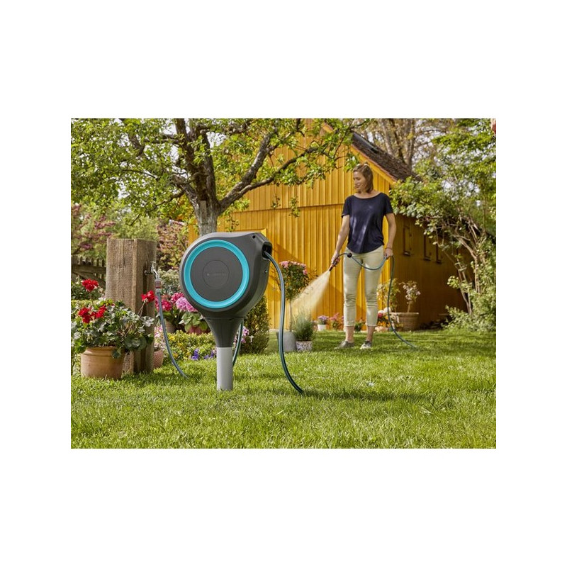 Dévidoir automatique sur pic Gardena RollUp S 15m