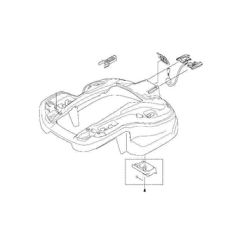 Corps robot tondeuse Husqvarna