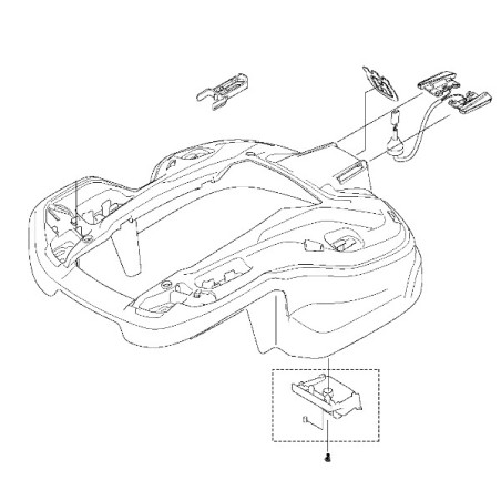 Corps robot tondeuse Husqvarna